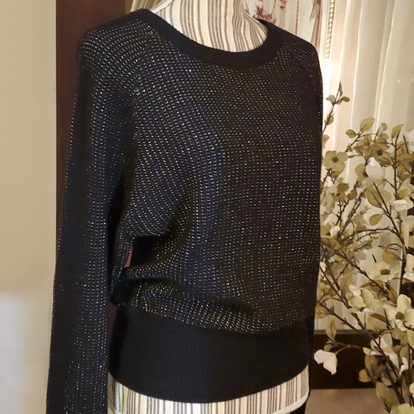 Anthro Splendid Sheridan Lurex Pullover Sweater - Picture 5 of 6